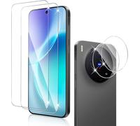 Holilo 2+2 Pièces Pour Vivo X300 Verre Trempé + CaméRa ArrièRe Protecteur, 9H Dureté aux Rayures RéSistant Verre Trempé Membrane, Protection DéCran CaméRa Film