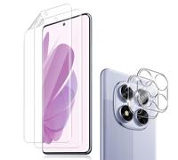 Holilo 【2+2 Pièces Pour Xiaomi Redmi Note 14 Pro 5G/Poco X7 5G Protecteur d'écran Souple TPU + CaméRa ArrièRe Protecteur, aux Rayures RéSistant Verre Trempé Membrane, Protection DéCran CaméRa Film