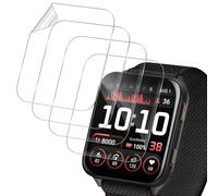 Holilo 4 Pièces TPU Protection Écran pour Garmin Venu X1, 9H Dureté Anti-Rayures 3D Couverture Complète HD sans Bulles Protecteur d'écran en- Transparent