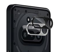Holilo Caméra Arrière Protecteur pour Nothing Phone 3A,2 Pièces 9H Dureté Anti-Rayures Ultra HD Protection écran Film Verre Trempé film de Protection Caméra Lentille-Noir+argent