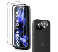 Holilo pour Google Pixel 9A Verre Trempé + CaméRa ArrièRe Protecteur,2+2 Pièces 9H Dureté aux Rayures RéSistant Verre Trempé Membrane, Protection DéCran CaméRa Film
