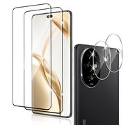 Holilo pour Honor 200 Pro Verre Trempé + CaméRa ArrièRe Protecteur【2+2 Pièces】,9H Dureté aux Rayures RéSistant Verre Trempé Membrane, sans Bulles HD Protection DéCran CaméRa Film