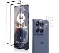 Holilo pour Motorola Edge 60 Fusion Verre Trempé + CaméRa ArrièRe Protecteur,2+2 Pièces 9H Dureté aux Rayures RéSistant Verre Trempé Membrane, Protection DéCran CaméRa Film