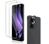 Holilo pour Oppo RENO 13F 5G/13 F 5G Verre Trempé + CaméRa ArrièRe Protecteur,2+1 Pièces 9H Dureté aux Rayures RéSistant Verre Trempé Membrane, sans Bulles HD Protection DéCran CaméRa Film