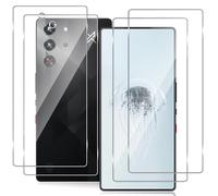 Holilo pour Red Magic 10 Pro/Red Magic 10 Pro Plus Verre Trempé + Verre Trempé Arrière Protecteur,2+2 Pièces 9H Dureté aux Rayures RéSistant Verre Trempé Membrane, Protection DéCran CaméRa Film