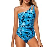 Holipick Classic Maillot de Bain Une pièce Femme | Design avec trou de serrure, couverture complète, style modeste, taille froncée, bandoulière réglable