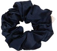 Holistic Silk - Pure Mulberry Silk Scrunchie Navy - Élastiques à cheveux en soie Navy 1 St.