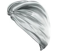 Holistic Silk - Pure Mulberry Silk Turban - Turban de soie pour cheveux Silver 1 St.