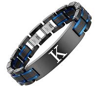 Holizaly Cuban Link Bracelet pour homme - Bijoux pour homme pour petit ami, mari, papa - anniversaire, Noël, anniversaire de mariage, cadeau de Saint-Valentin, Large, Acier inoxydable, Pas de gemme
