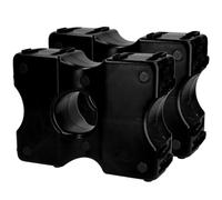 Holland Animal Care Vplast Lot de 2 blocs d'obstacles - Blocs Cavaletti - 40 x 30 x 15 cm - Plastique - Noir