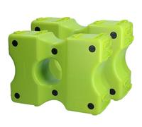 Holland Animal Care Vplast Lot de 2 blocs d'obstacles - Blocs Cavaletti - 40 x 30 x 15 cm - Plastique - Vert
