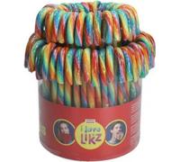 Holland Foodz Sweetz Candy CanezzZ Bâtons de sucre d'orge Arc-en-ciel 72 pièces