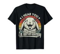 Holland Lop Je t'entends, je n'écoute tout simplement pas Yawn Bunny T-Shirt