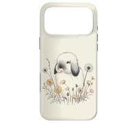 Holland Lop Rabbit Pissenlit Aquarelle Florale pour Amoureux des Lapins Coque pour iPhone 17 Pro Max