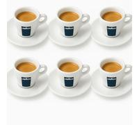 Holland Plastics Original Brand 6 X Lavazza Espresso Coupes Porcelaine et soucoupes des capacités cc 75, height mm 58