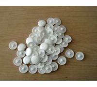 Holland Plastics Original Lot de 50 cache-vis, Compatibles avec la majorité des vis 6-10, Blanc