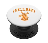 Holland Windmill Pays-Bas Travel Heritage Graphic PopSockets PopGrip Adhésif
