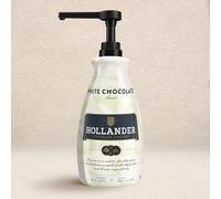 Hollander - Sauce café au chocolat blanc, grande bouteille de 2,6 l | Certifié Rainforest Alliance, sans gluten, sans soja, sans sirop de maïs, barista professionnel ou domestique, pompe incluse