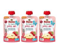 HOLLE Apple Ant Pouchy Pomme Banane Poire Purée 3x100 g