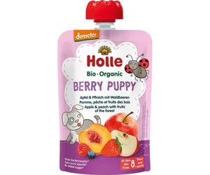 Holle Berry Puppy Pomme Pêche Fruits del Bois 100g