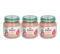 HOLLE Bio Petit pot bébé à la viande de bœuf - Dès le 5 ème mois 3x125 g