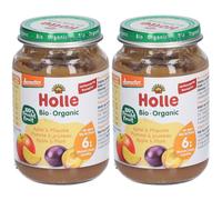 Holle Bio Pot Pomme & Pruneau Set(S) 2x190 g