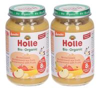 Holle Birchermuesli aux fruits Purée 2x220 g