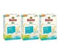 HOLLE Bouillie de flocons d'avoine bio Poudre 3x250 g