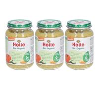Holle Citrouille, courgette & pomme de terre Set(S) 3x190 g
