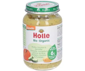 Holle Citrouille, courgette & pomme de terre Set(S) 4x190 g