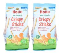 HOLLE Crispy Sticks Gressins à l'épeautre bio Pâtisserie 2x80 g
