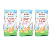 HOLLE Crispy Sticks Gressins à l'épeautre bio Pâtisserie 3x80 g