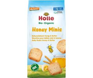 Holle Honey Minis Organic Baby Rusk Honey and Butter +12M 100g