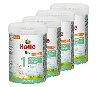 Holle Lait de Chèvre 1er Âge pour Nourrissons Bio 800g Lot de 4