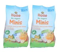 HOLLE Minis Barres aux fruits Banane-Orange bio 2x100 g