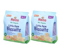 HOLLE Petits biscuits de la ferme bio 2x100 g