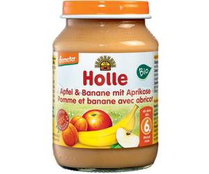 Holle Pomme/Banane/Abricot Dès 6 Mois Bio Pot 190g