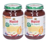 Holle Pomme et myrtilles 2x190 g