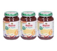 Holle Pomme et myrtilles Purée 3x190 g