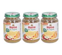 Holle Pomme et pêche bio 3x190 g