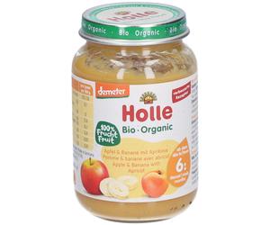 Holle Pommes et bananes bio à l'abricot Purée 190 g