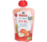 HOLLE Red Bee Gourde Pomme et Fraise bio Purée 100 g