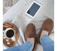 Hollert Femmes & Hommes Mouton Chaussons Hubert Braun Chaussures avec Laine Cuir