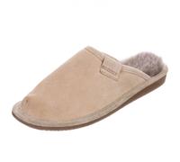 Hollert Femmes Peau de Mouton Chaussons Beige Chaussures avec Laine Pantoufles