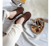 Hollert Homme Peau de Mouton Chaussons Bodo Braun Cuir Véritable Respirant