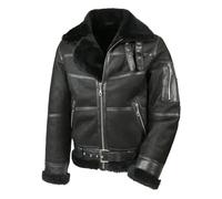 Hollert Homme Veste Bomber B16 de Peau de Mouton Veste D'Hiver Veste D'Aviateur