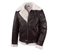 Hollert Homme Veste Bomber B16 de Peau de Mouton Veste D'Hiver Veste D'Aviateur