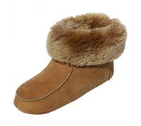Hollert Hommes & Femmes Peau de Mouton Chaussons Ibiza Cognac Bettschuhe