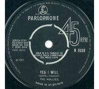 Hollies - The Hollies Yes I Will UK 45 7" single +Nobody