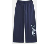 Hollister Hollister Blue Feel Good Wide Leg Logo Graphic Sweatpant Joggers